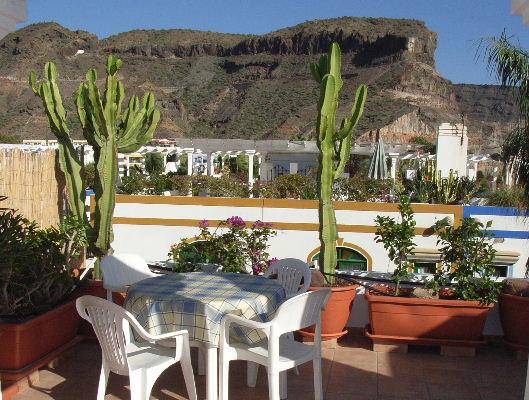 Cliff view from roof terrace