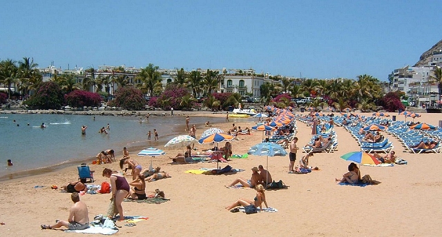 On the beach